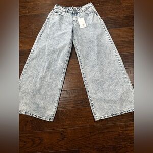 Wide Leg Light Blue Jeans